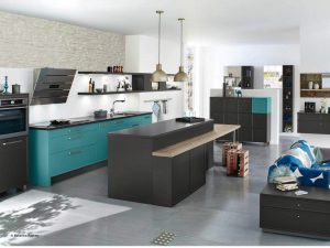 silestone-kueche-blau-grau